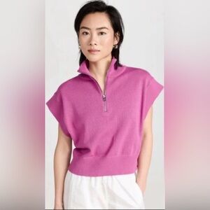 Varley crop quarter zip top